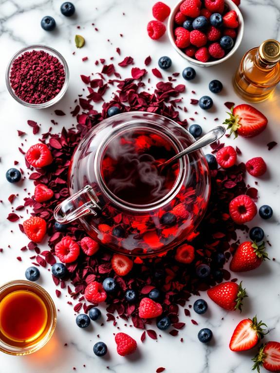add hibiscus and berries