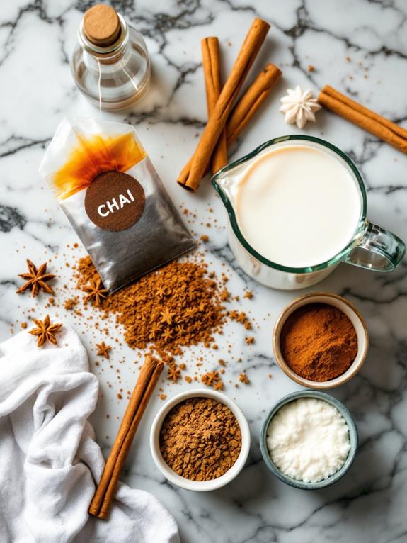 incorporate spices and syrup