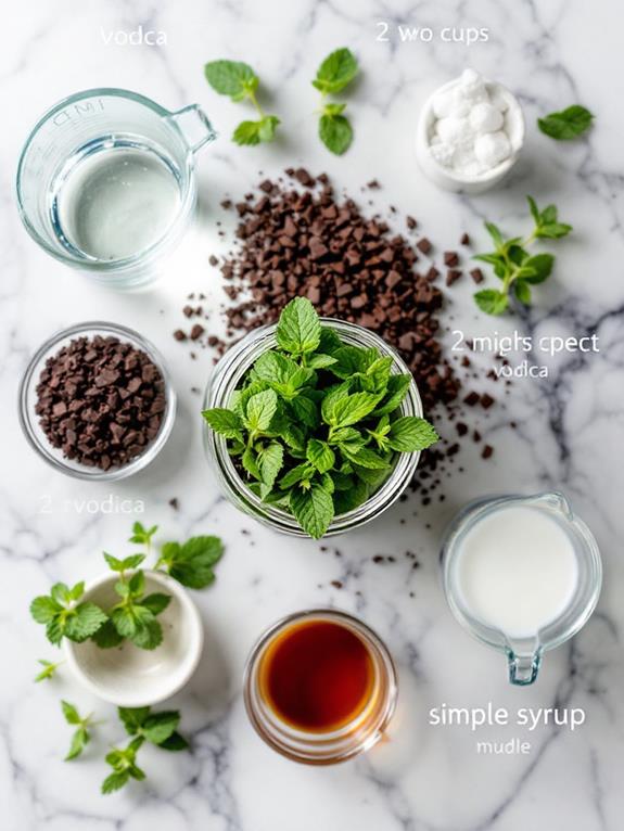 muddle mint and sugar