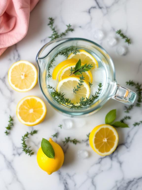 serve with thyme garnish