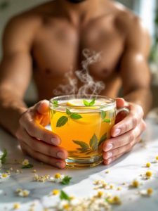 soothing mint chamomile infusion