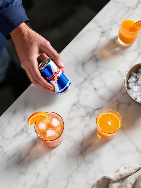 add red bull topping