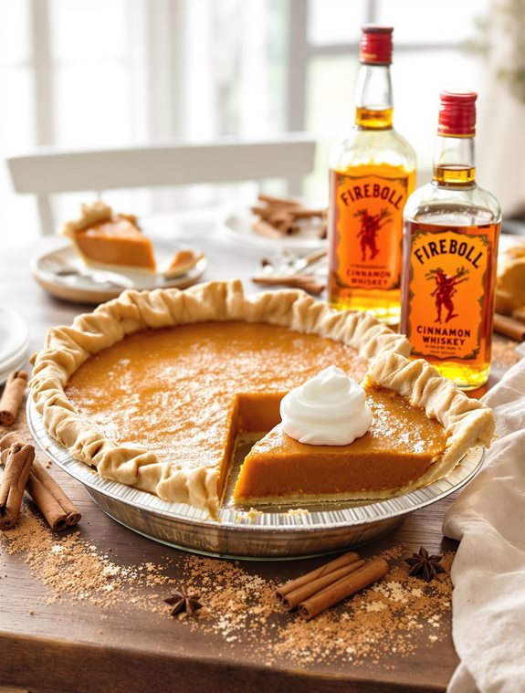 cinnamon whiskey sweet pie