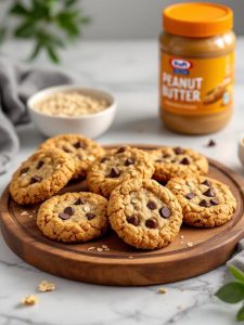 crunchy oatmeal peanut cookies