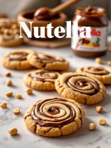 delicious nutella hazelnut cookies