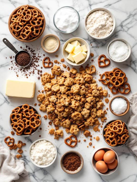 fold pretzels and butterfinger