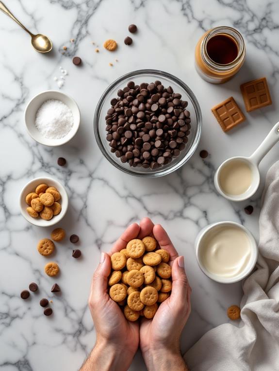 gently melt chocolate chips