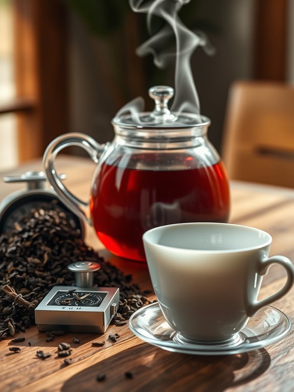 optimal black tea brewing
