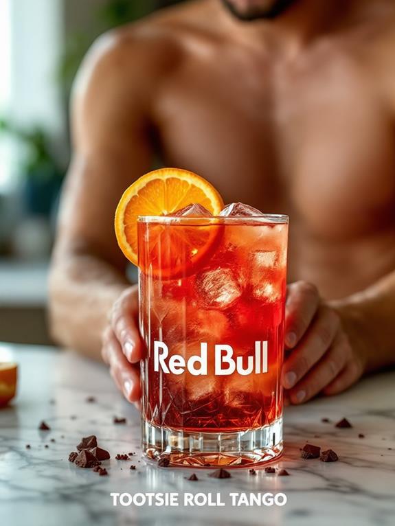 red bull chocolate orange cocktail