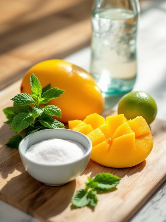 add mint lime juice