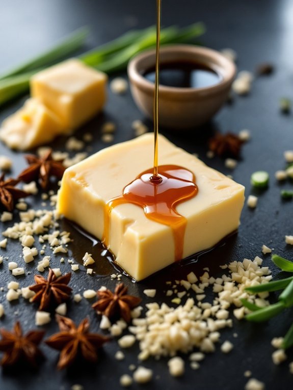 combine butter with sauces