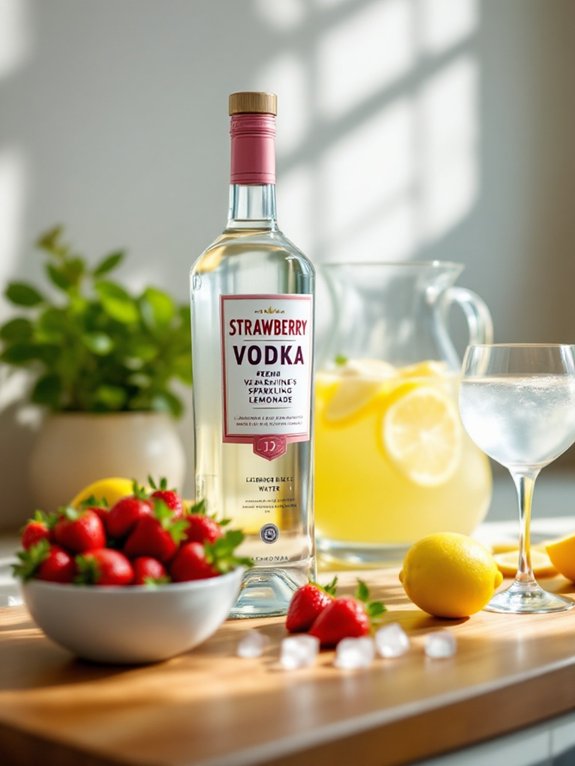 combine vodka and lemonade