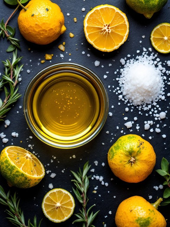 gently heat olive oil