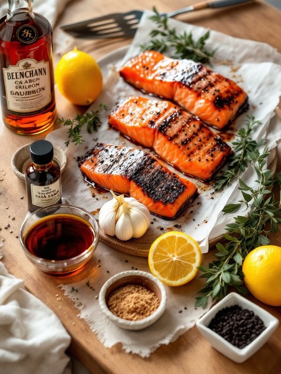 grill salmon until flaky