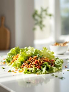 korean bbq lettuce wraps