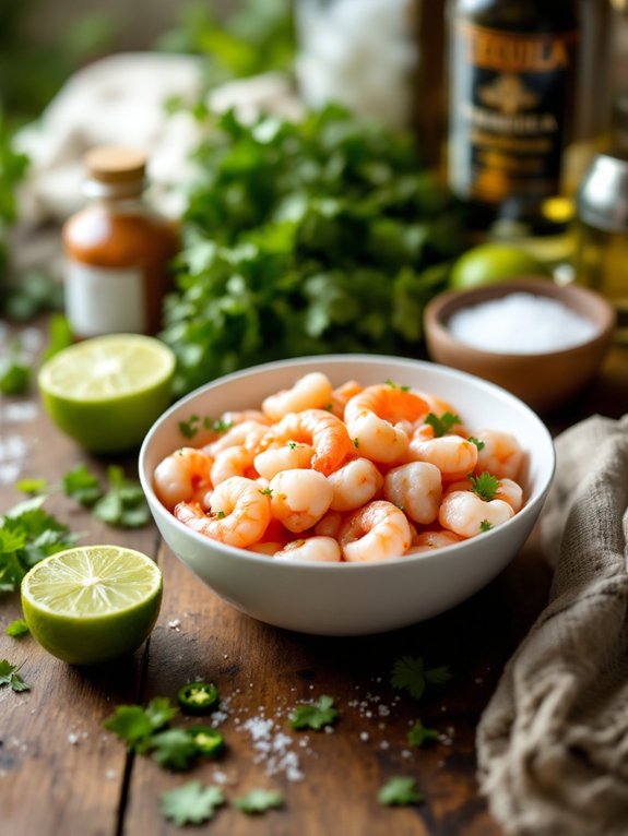 marinate shrimp for thirty minutes