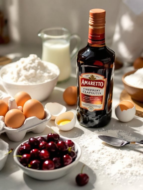 mix cherries with amaretto