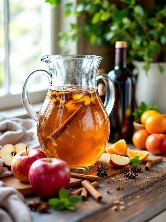 mix liquids in pitcher