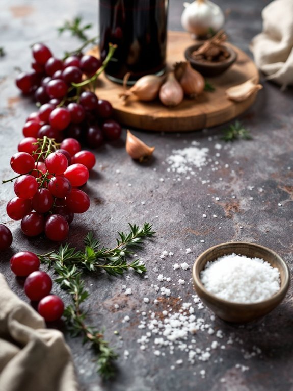 prepare red wine sauce