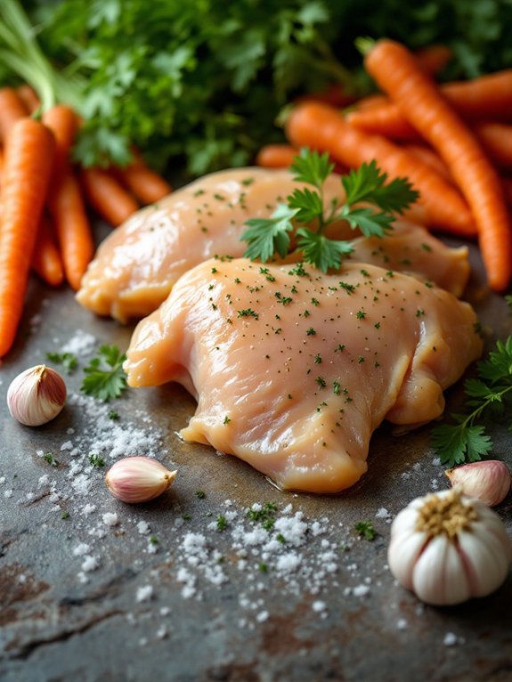 simmer chicken until tender