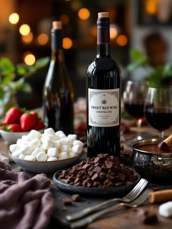 simmer the wine gently