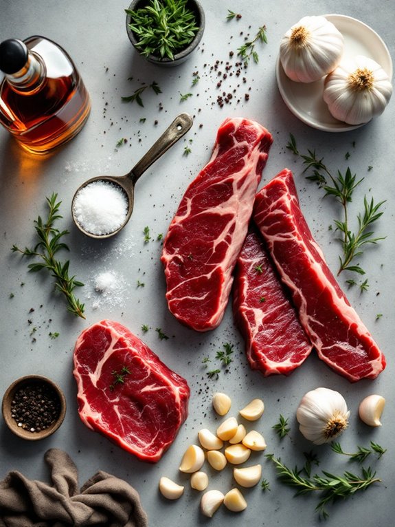 skewer and grill steak