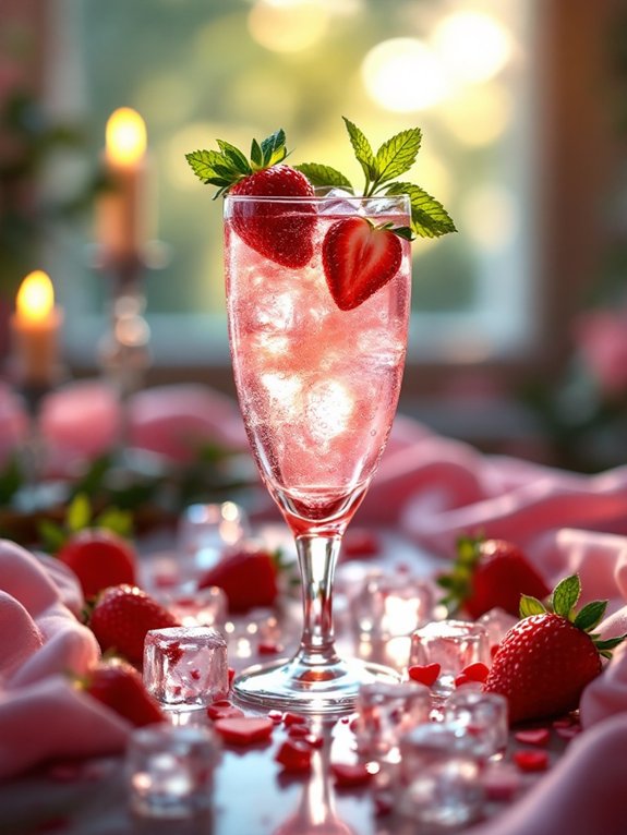 strawberry vodka sparkling lemonade