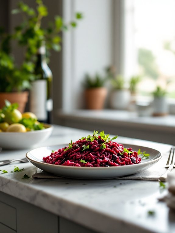 valentine s day red risotto