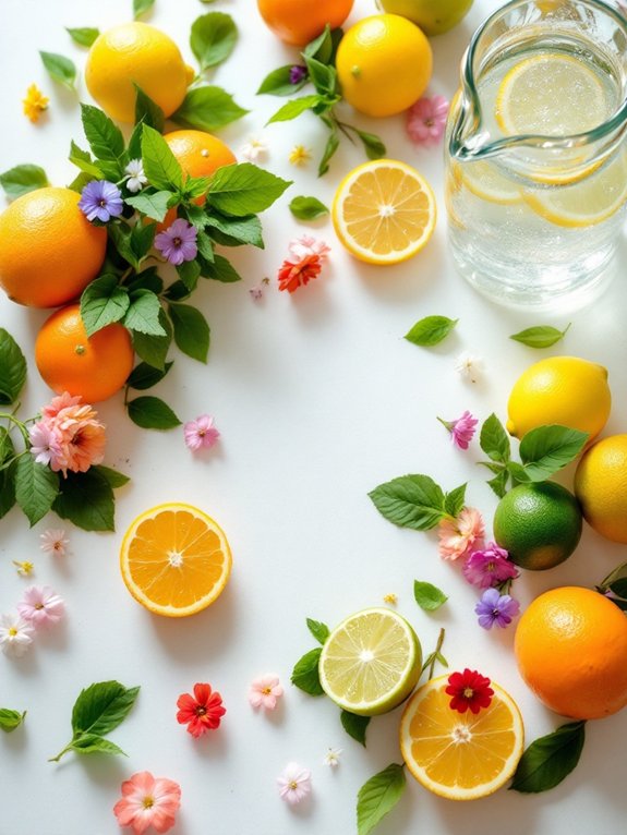 gently incorporate sparkling water